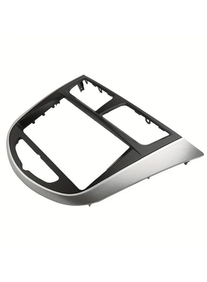 Hyundai Accent i25 Verna Solaris 2010 2017 2 Din Radio Fascia Silvery Black Trim Kit - Image 4